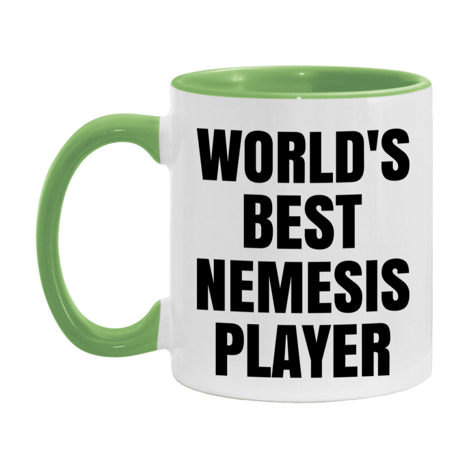 Funny Game Board Mug, World's Okayest Nemesis Player, 11Oz Or 15Oz Ceramic Coffee Cup