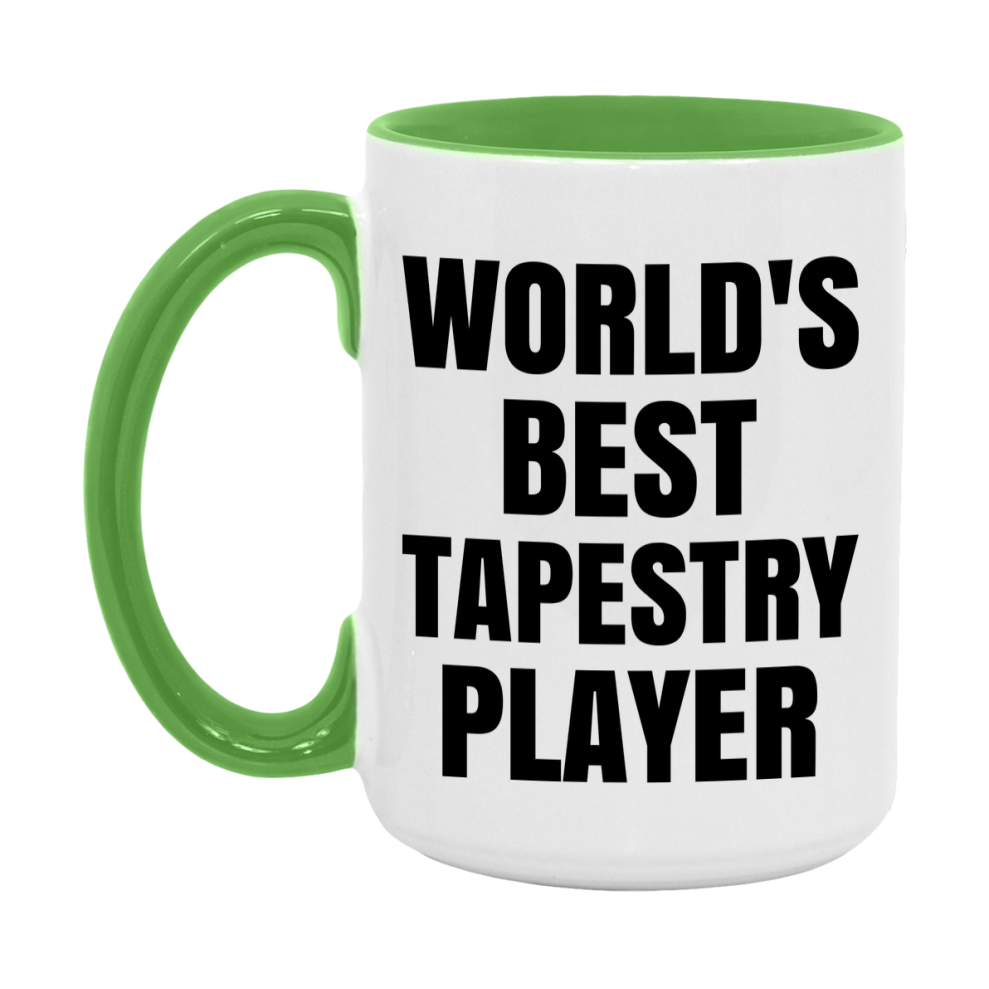Funny Game Board Mug, World's Okayest Tapestry Player, 11Oz Or 15Oz Ceramic Coffee Cup