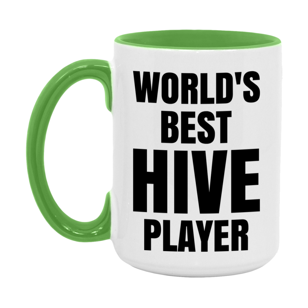 Funny Game Board Mug, World's Okayest Hive Player, 11Oz Or 15Oz Ceramic Coffee Cup