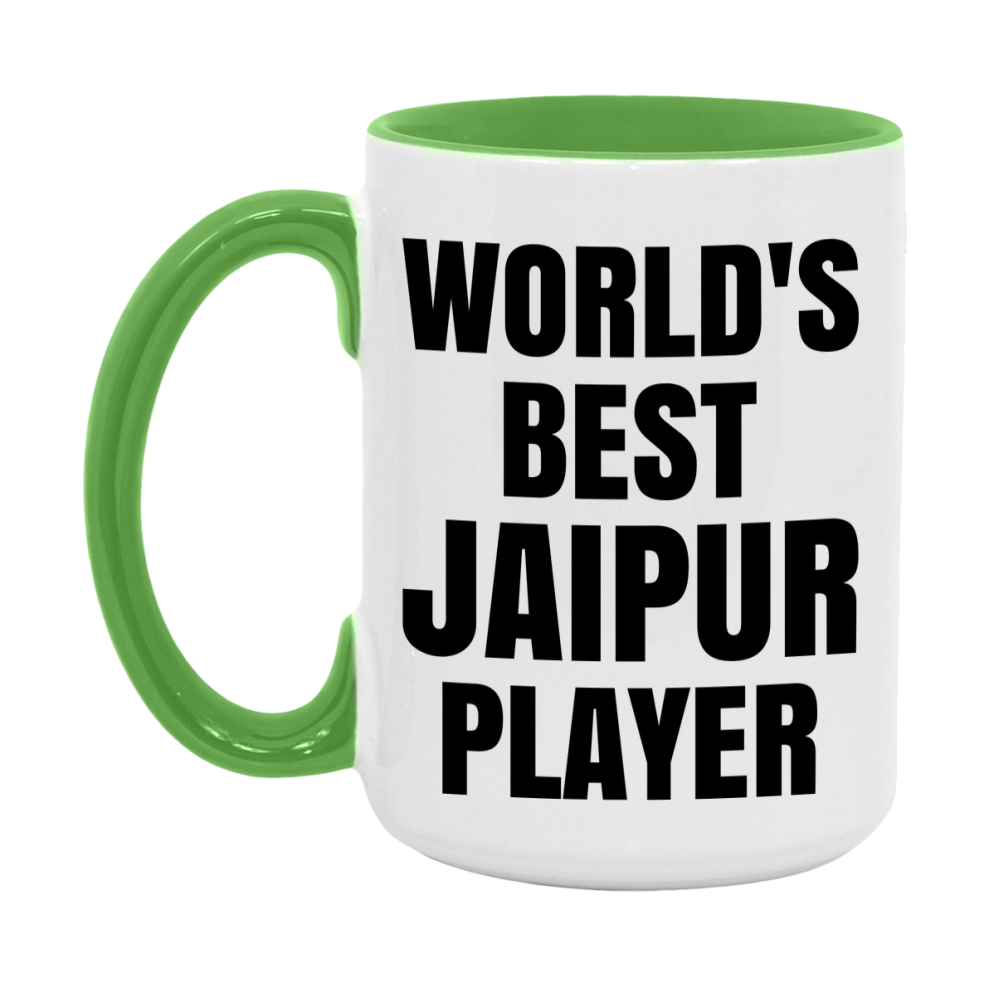Funny Game Board Mug, World's Okayest Jaipur Player, 11Oz Or 15Oz Ceramic Coffee Cup