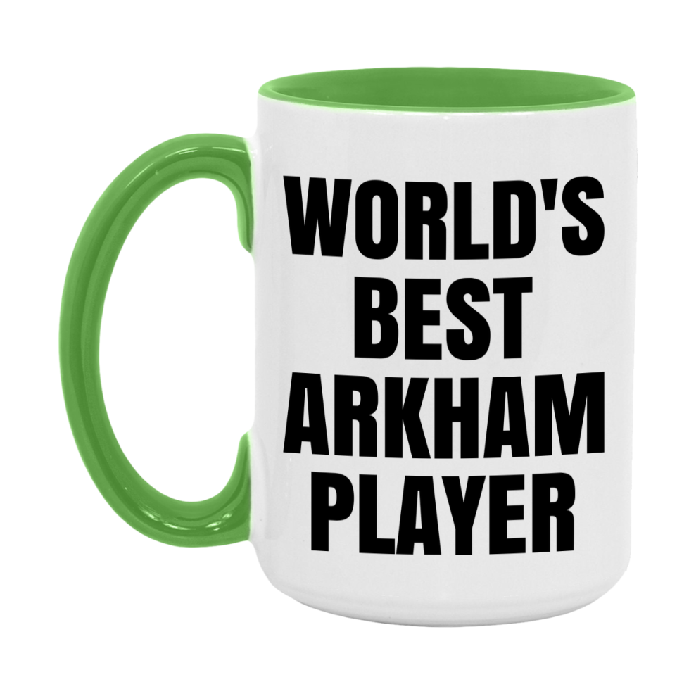 Funny Game Board Mug, World's Okayest Arkham Player, 11Oz Or 15Oz Ceramic Coffee Cup