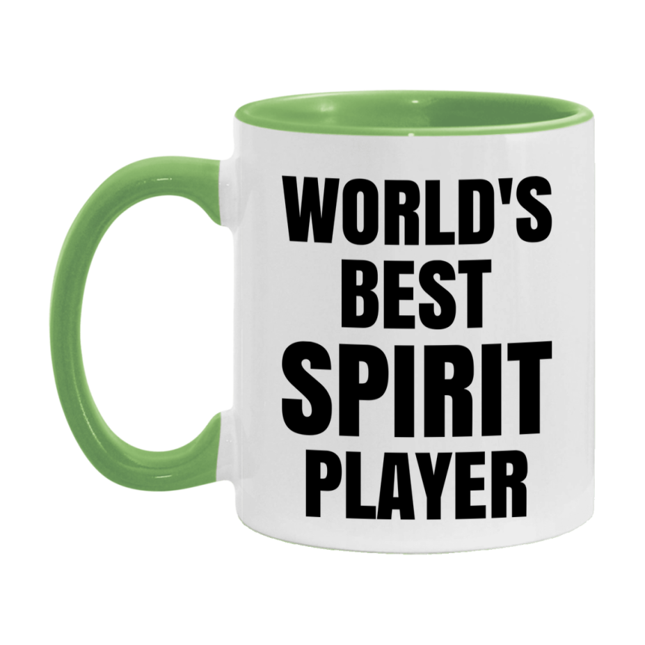 Funny Game Board Mug, World's Okayest Spirit Player, 11Oz Or 15Oz Ceramic Coffee Cup