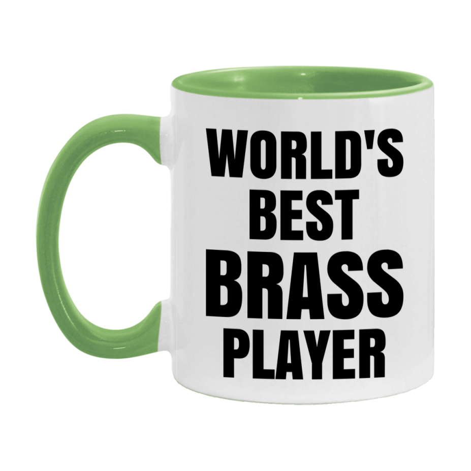 Funny Game Board Mug, World's Okayest Brass Player, 11Oz Or 15Oz Ceramic Coffee Cup
