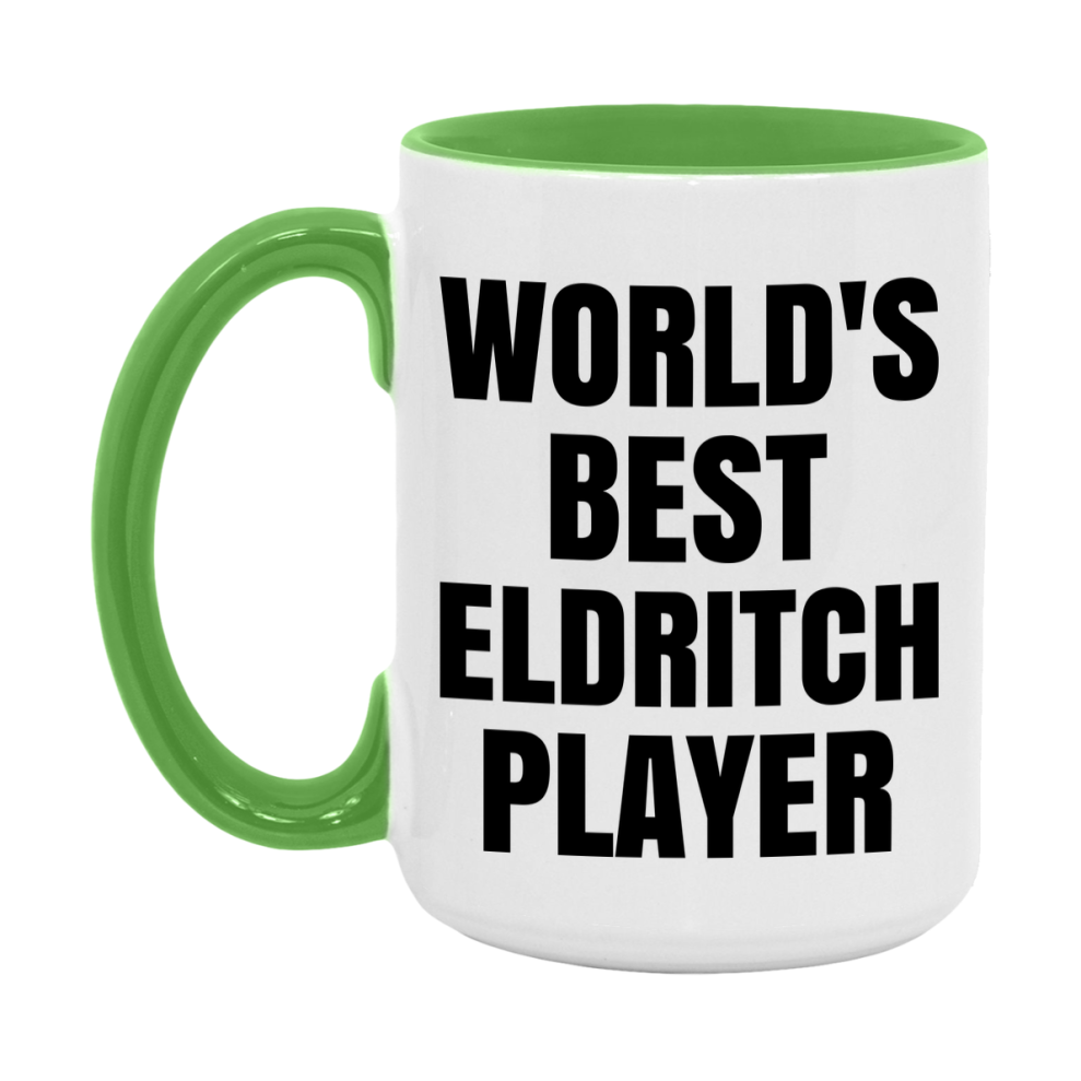 Funny Game Board Mug, World's Okayest Eldritch Player, 11Oz Or 15Oz Ceramic Coffee Cup