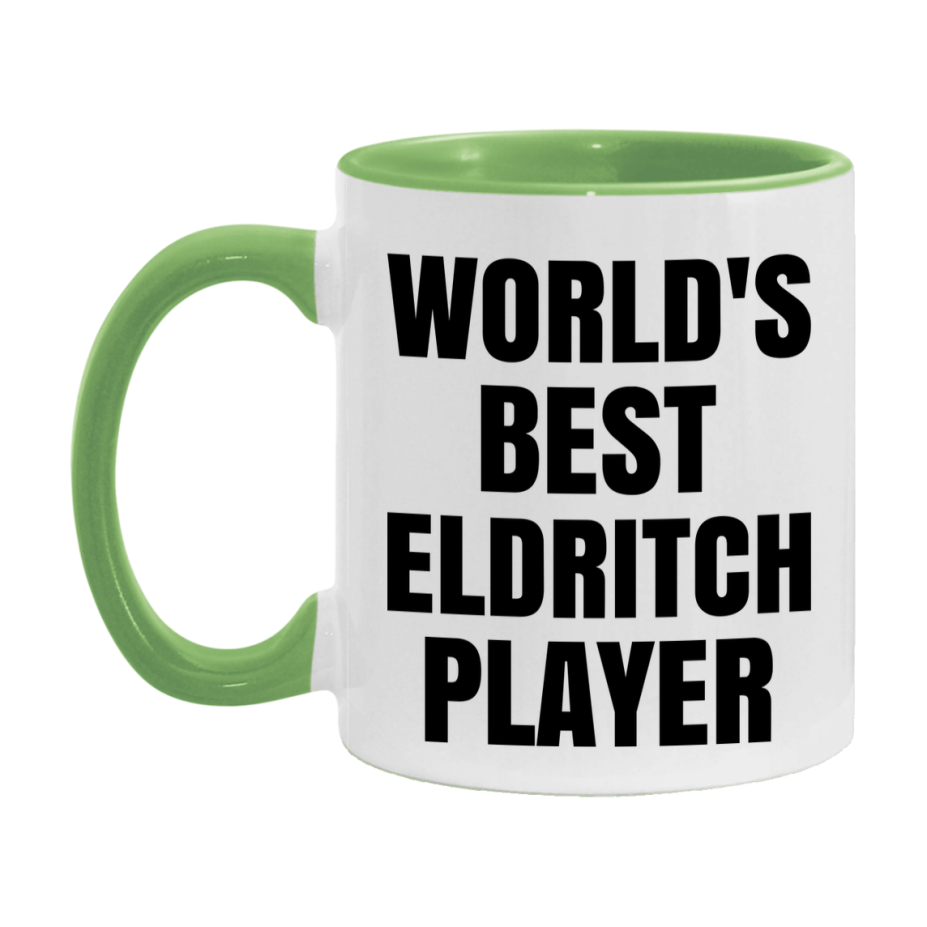 Funny Game Board Mug, World's Okayest Eldritch Player, 11Oz Or 15Oz Ceramic Coffee Cup