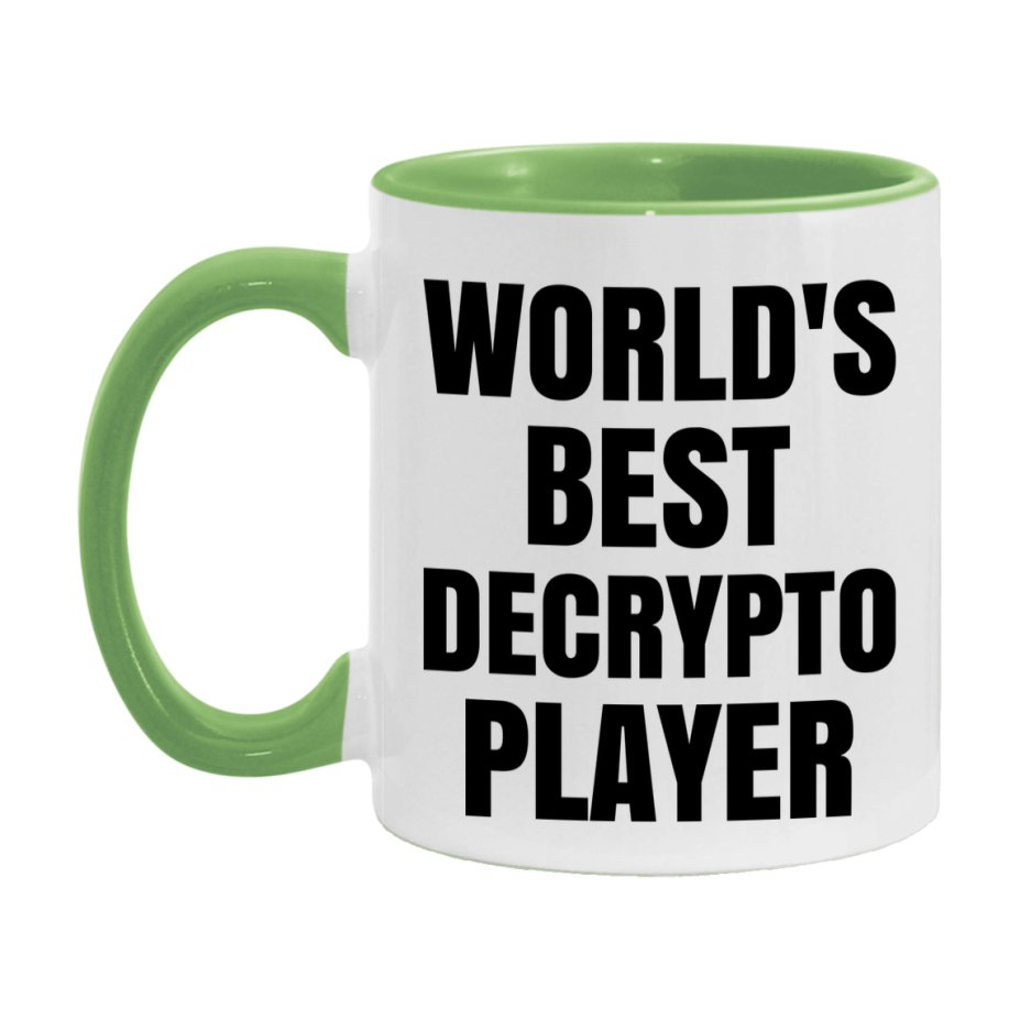 Funny Game Board Mug, World's Okayest Decrypto Player, 11Oz Or 15Oz Ceramic Coffee Cup