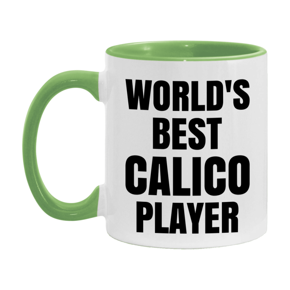 Funny Game Board Mug, World's Okayest Calico Player, 11Oz Or 15Oz Ceramic Coffee Cup