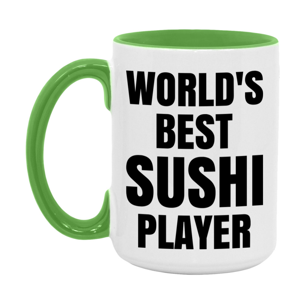 Funny Game Board Mug, World's Okayest Sushi Player, 11Oz Or 15Oz Ceramic Coffee Cup