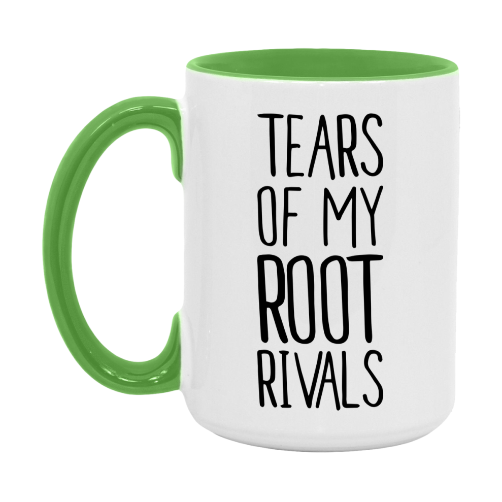 Funny Root Gameboard Mug – Tears Of My Root Rivals, 11Oz Or 15Oz White Ceramic Coffee Cup Gift