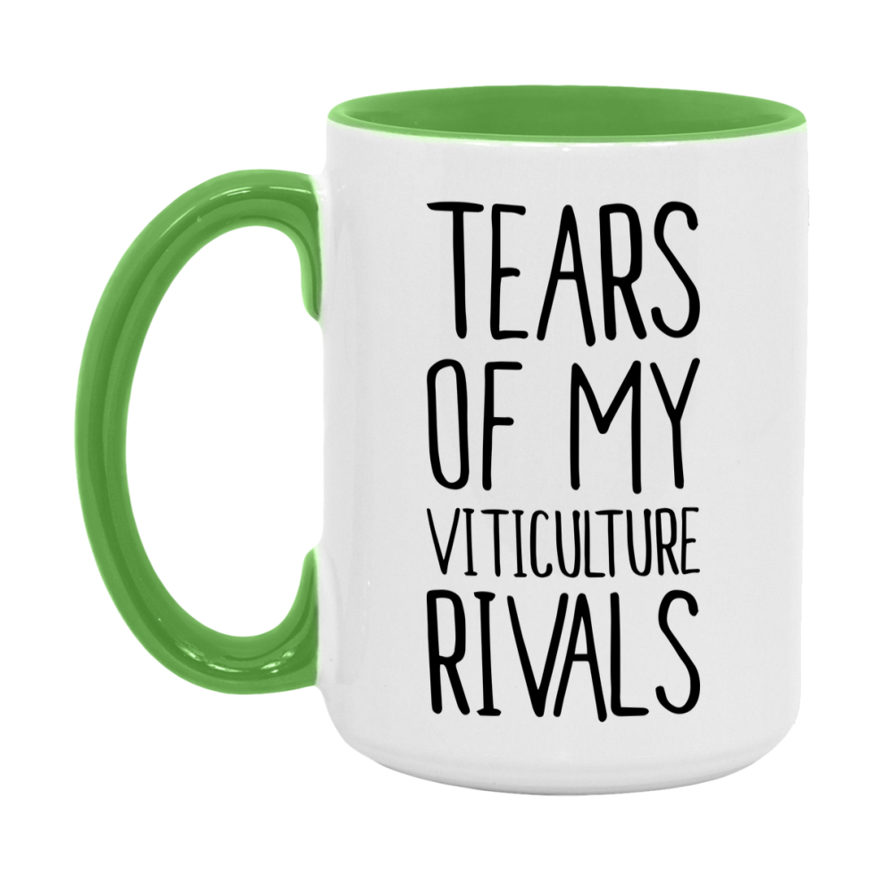 Funny Viticulture Gameboard Mug – Tears Of My Viticulture Rivals, 11Oz Or 15Oz White Ceramic Coffee Cup Gift