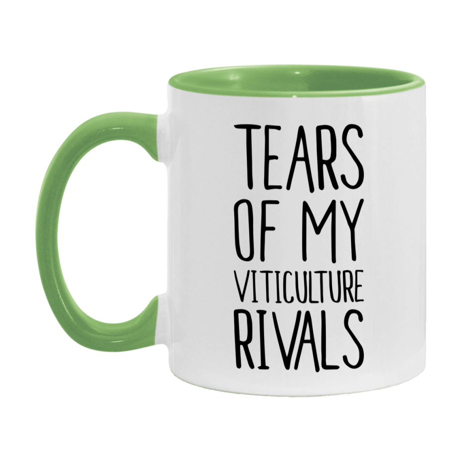 Funny Viticulture Gameboard Mug – Tears Of My Viticulture Rivals, 11Oz Or 15Oz White Ceramic Coffee Cup Gift