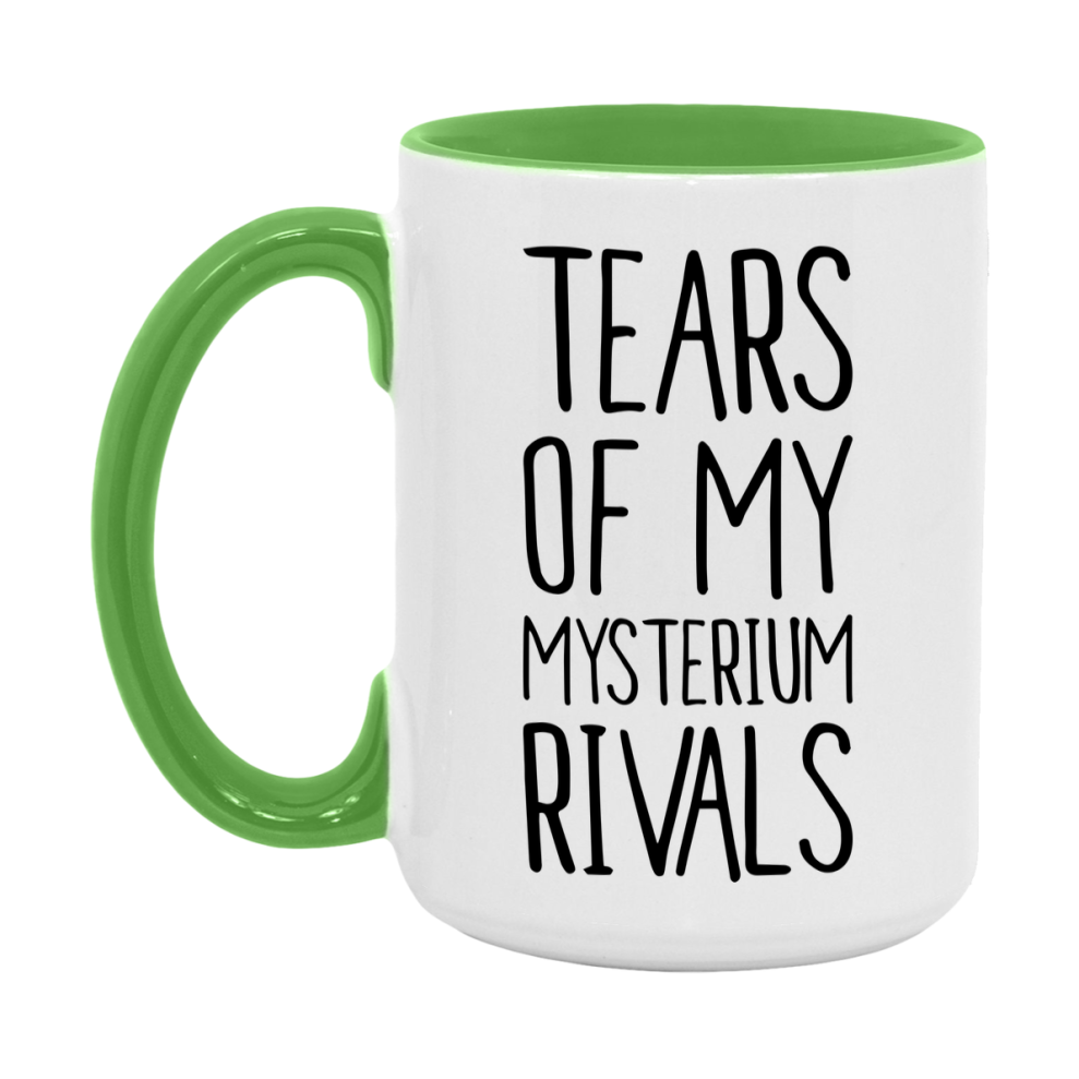Funny Mysterium Gameboard Mug – Tears Of My Mysterium Rivals, 11Oz Or 15Oz White Ceramic Coffee Cup Gift