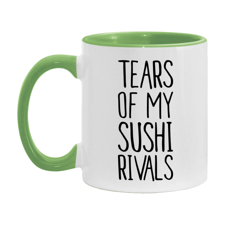 Funny Sushi Gameboard Mug – Tears Of My Sushi Rivals, 11Oz Or 15Oz White Ceramic Coffee Cup Gift