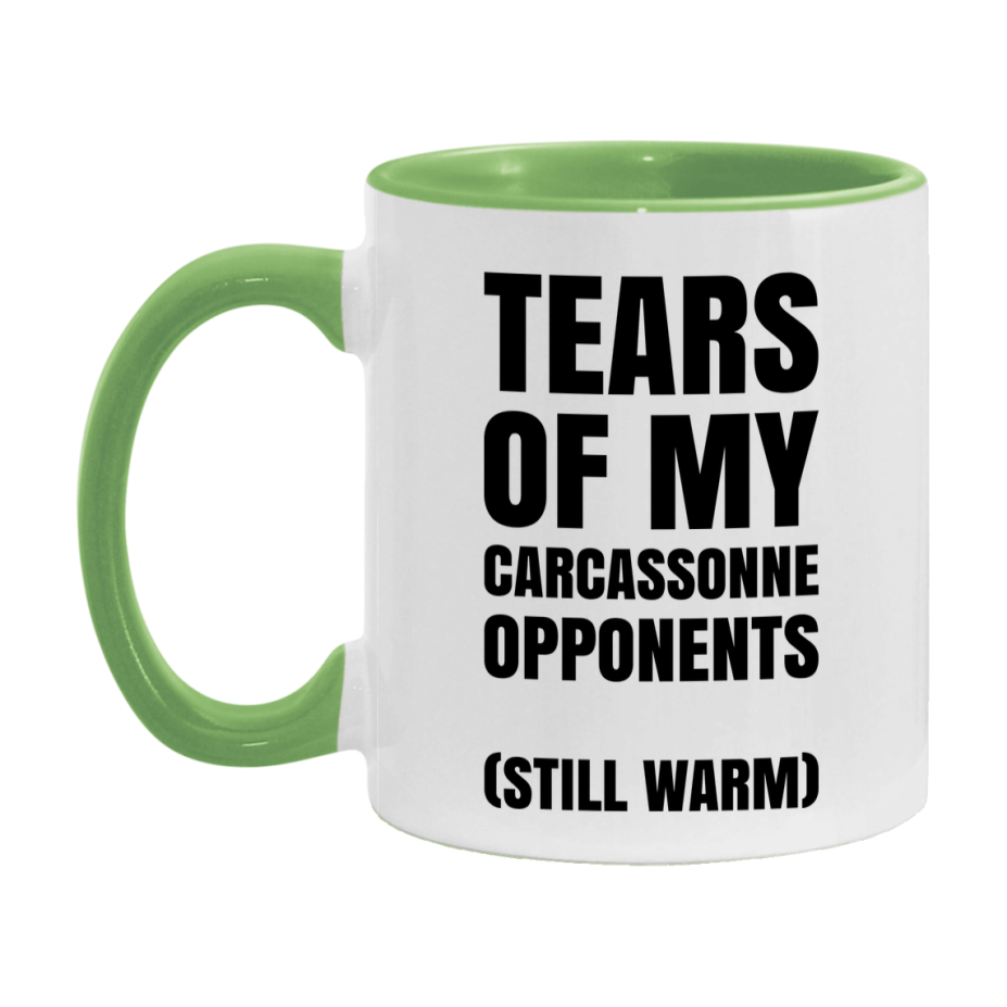 Board Game Gift – Tears Of My Carcassonne Opponents Mug, 11Oz Or 15Oz White Ceramic Coffee Cup