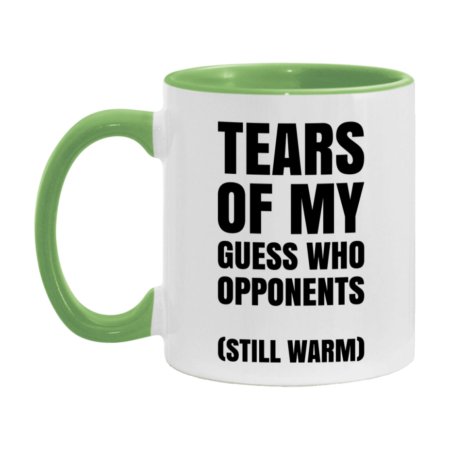 Board Game Gift – Tears Of My Guess Who Opponents Mug, 11Oz Or 15Oz White Ceramic Coffee Cup