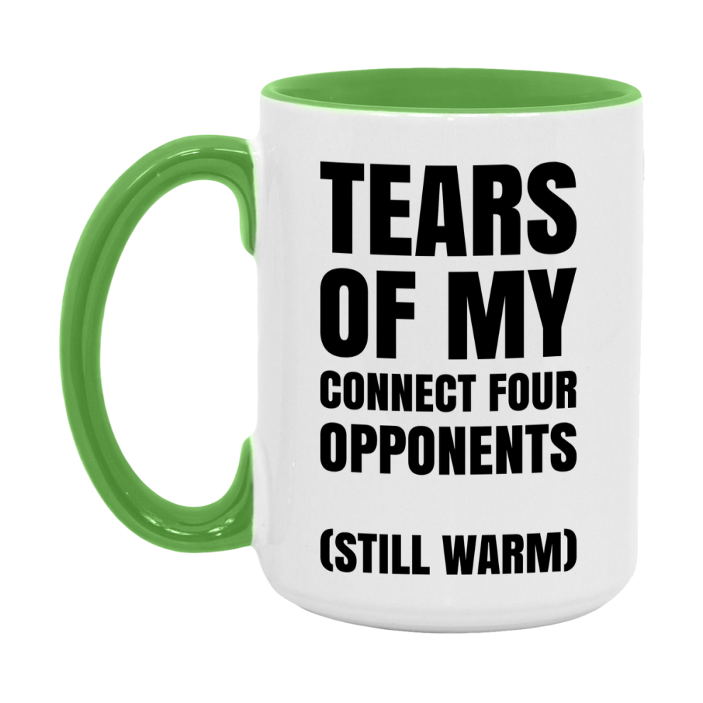 Board Game Gift – Tears Of My Connect Four Opponents Mug, 11Oz Or 15Oz White Ceramic Coffee Cup