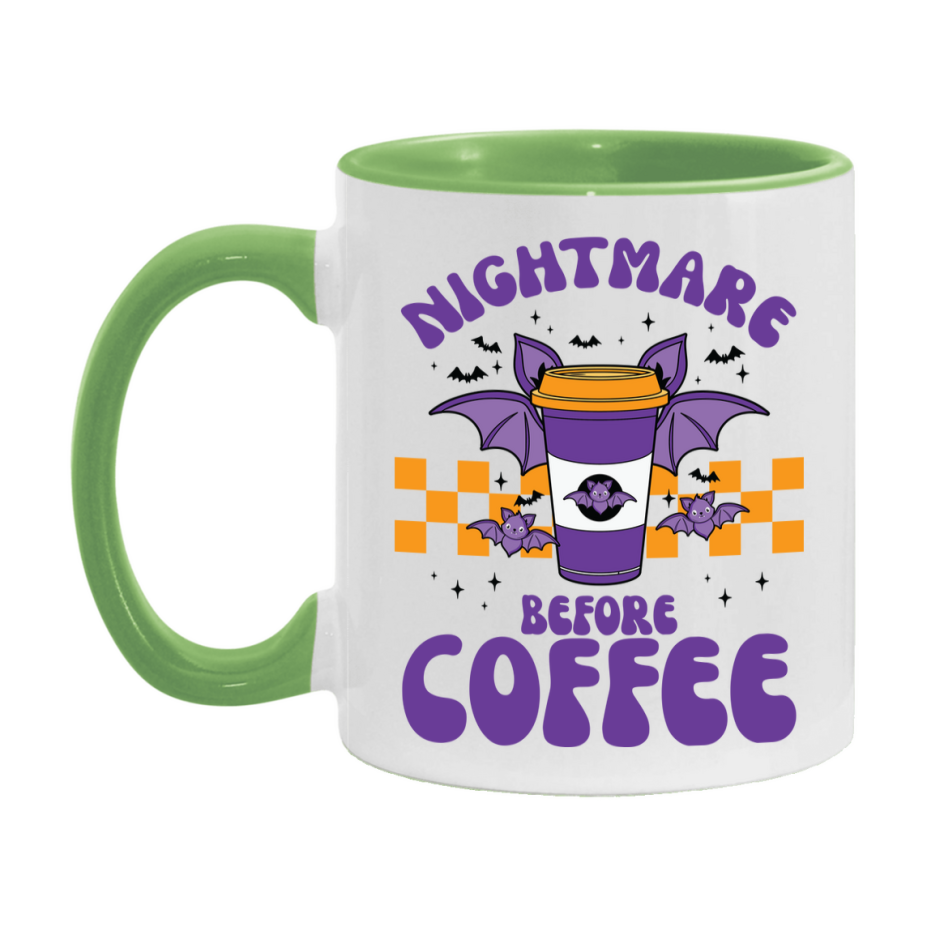 Funny Halloween Coffee Mug, White Ceramic Halloween Coffee Cup 11Oz Or 15Oz