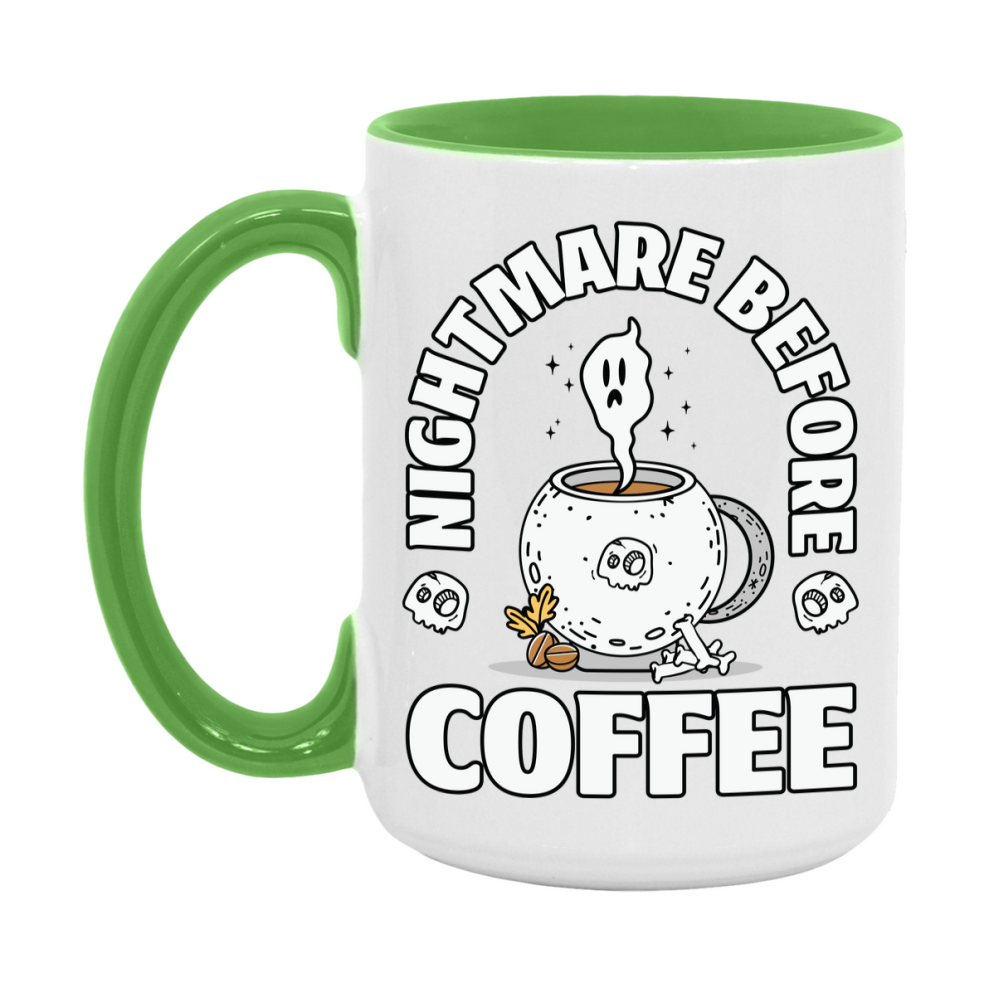 Funny Halloween Coffee Mug, White Ceramic Halloween Coffee Cup 11Oz Or 15Oz
