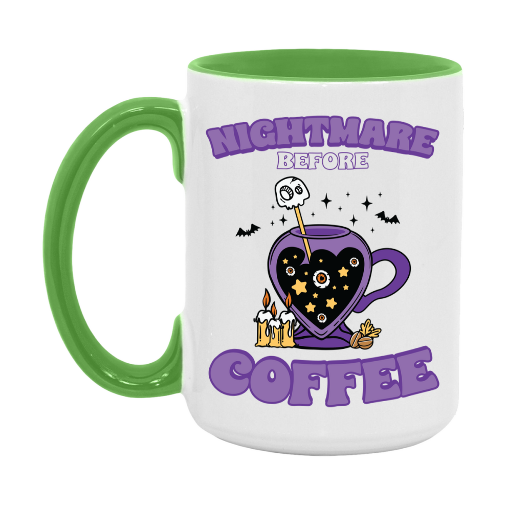 Funny Halloween Coffee Mug, White Ceramic Halloween Coffee Cup 11Oz Or 15Oz