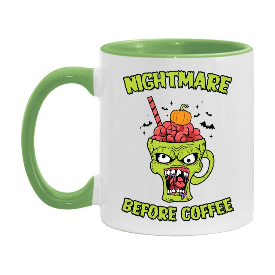 Funny Halloween Coffee Mug, White Ceramic Halloween Coffee Cup 11Oz Or 15Oz