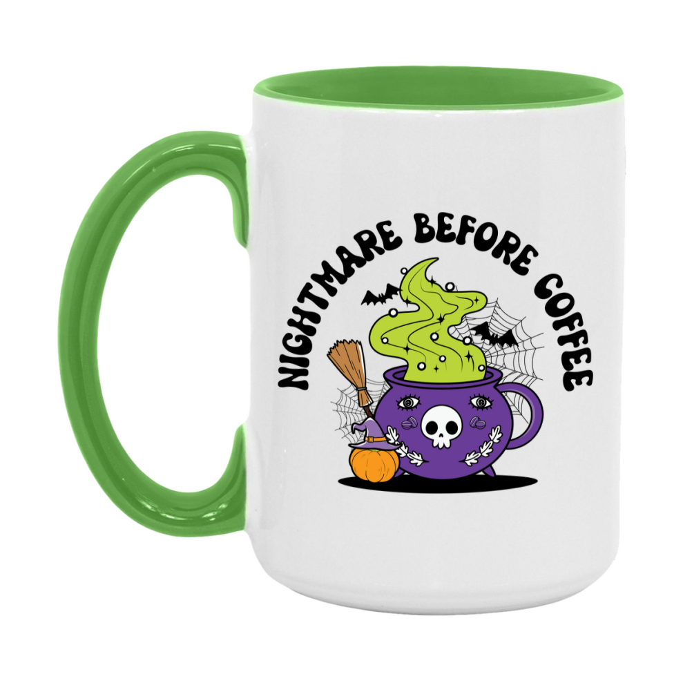 Funny Halloween Coffee Mug, White Ceramic Halloween Coffee Cup 11Oz Or 15Oz