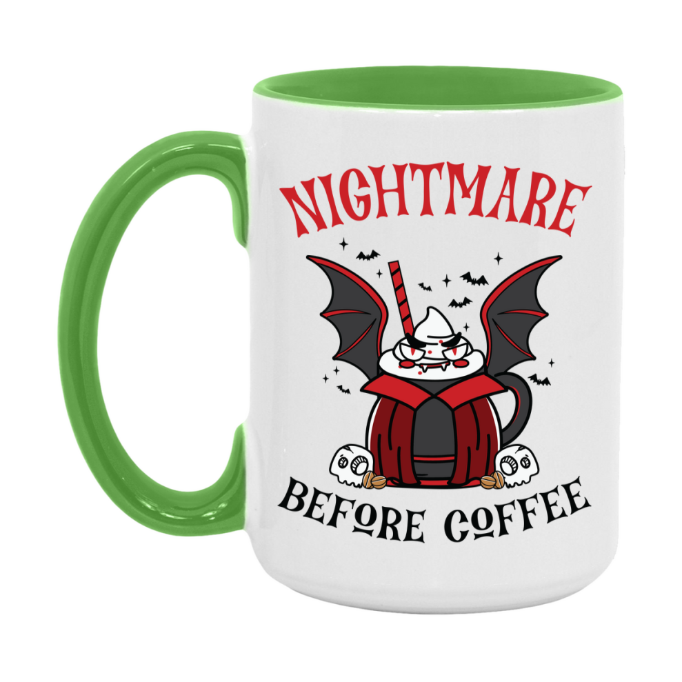 Funny Halloween Coffee Mug, White Ceramic Halloween Coffee Cup 11Oz Or 15Oz