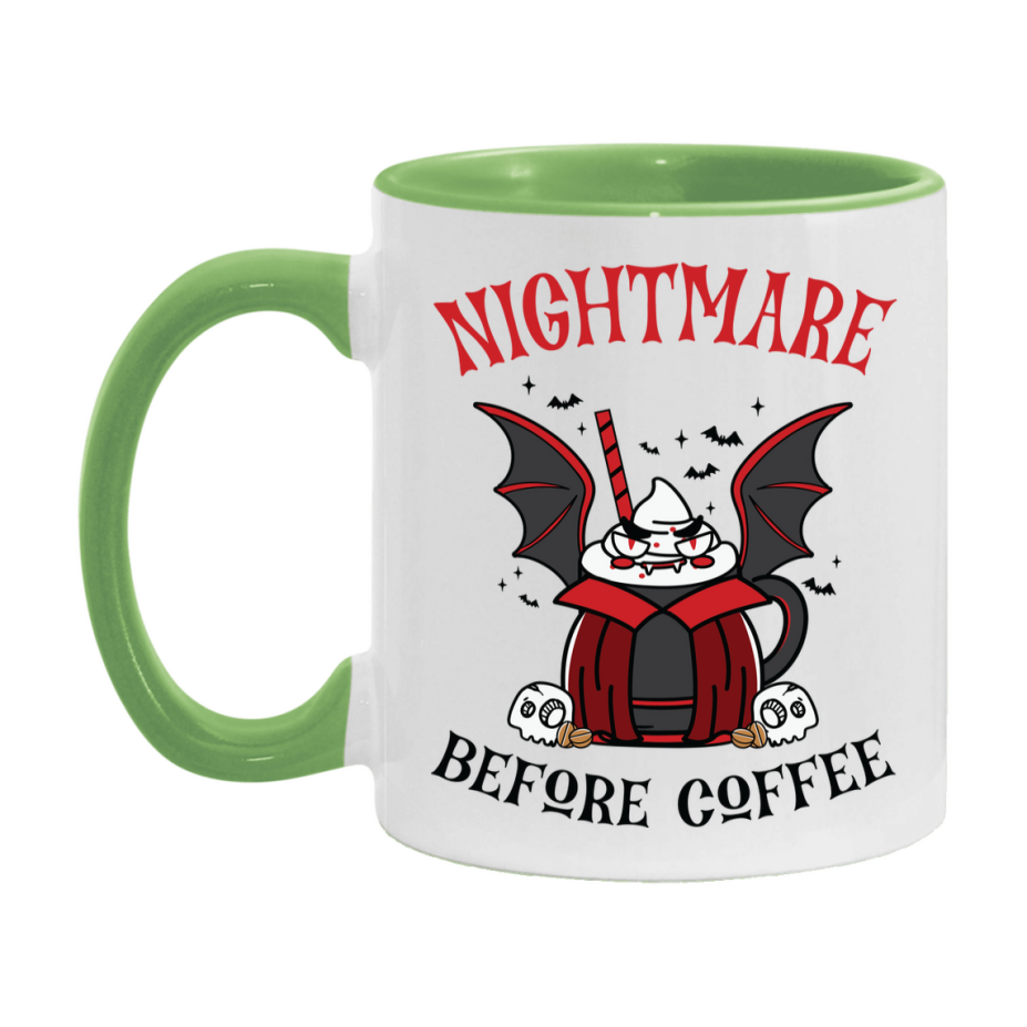 Funny Halloween Coffee Mug, White Ceramic Halloween Coffee Cup 11Oz Or 15Oz