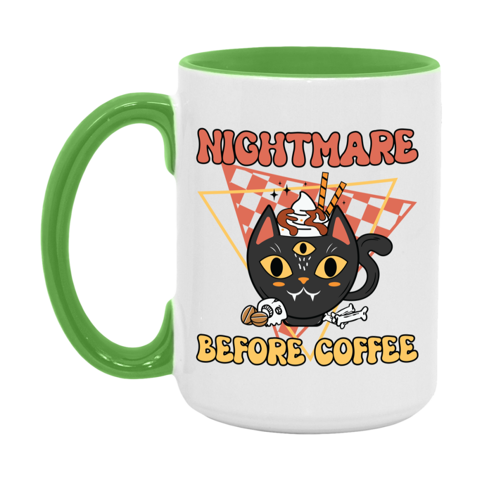 Funny Halloween Coffee Mug, White Ceramic Halloween Coffee Cup 11Oz Or 15Oz