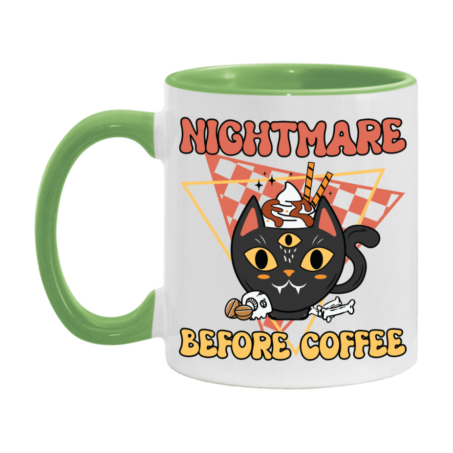 Funny Halloween Coffee Mug, White Ceramic Halloween Coffee Cup 11Oz Or 15Oz