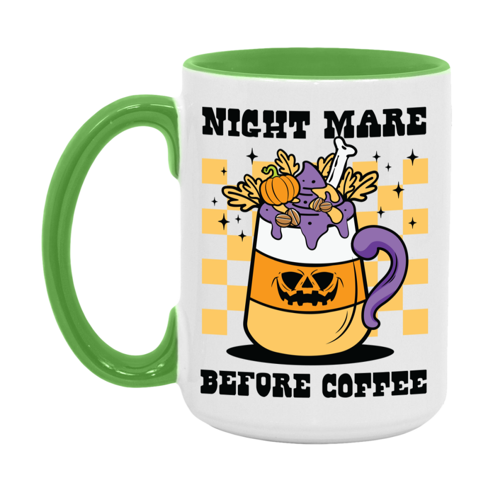 Funny Halloween Coffee Mug, White Ceramic Halloween Coffee Cup 11Oz Or 15Oz