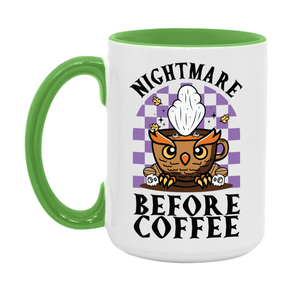 Funny Halloween Coffee Mug, White Ceramic Halloween Coffee Cup 11Oz Or 15Oz
