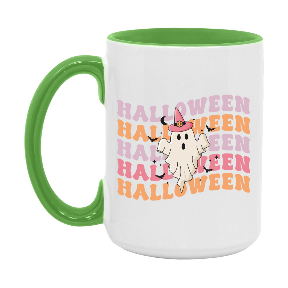 Funny Halloween Coffee Mug, White Ceramic Halloween Coffee Cup 11Oz Or 15Oz