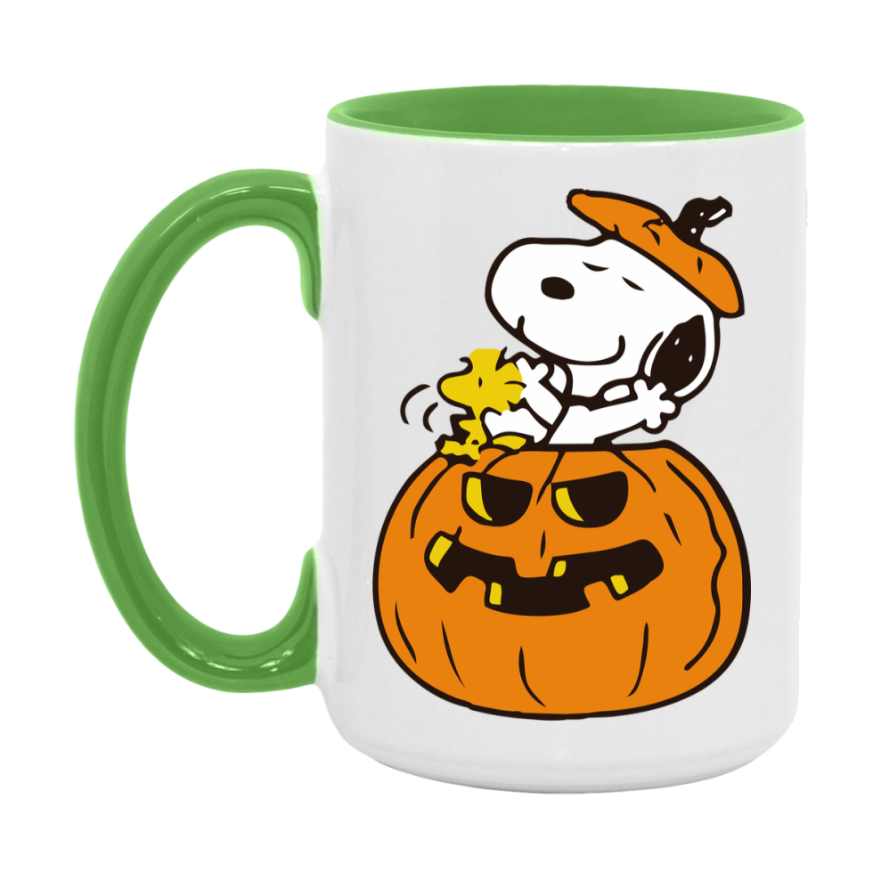 Peanuts Snoopy Halloween Mug, Snoopy Coffee Cup, Cute Halloween Coffee Mug, 11Oz Or 15Oz Ceramic