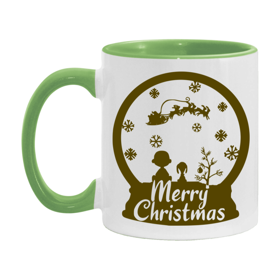Peanuts Gang Christmas Mug, Snoopy Charlie Brown Holiday Coffee Cup, Ceramic Christmas Mug 11Oz Or 15Oz