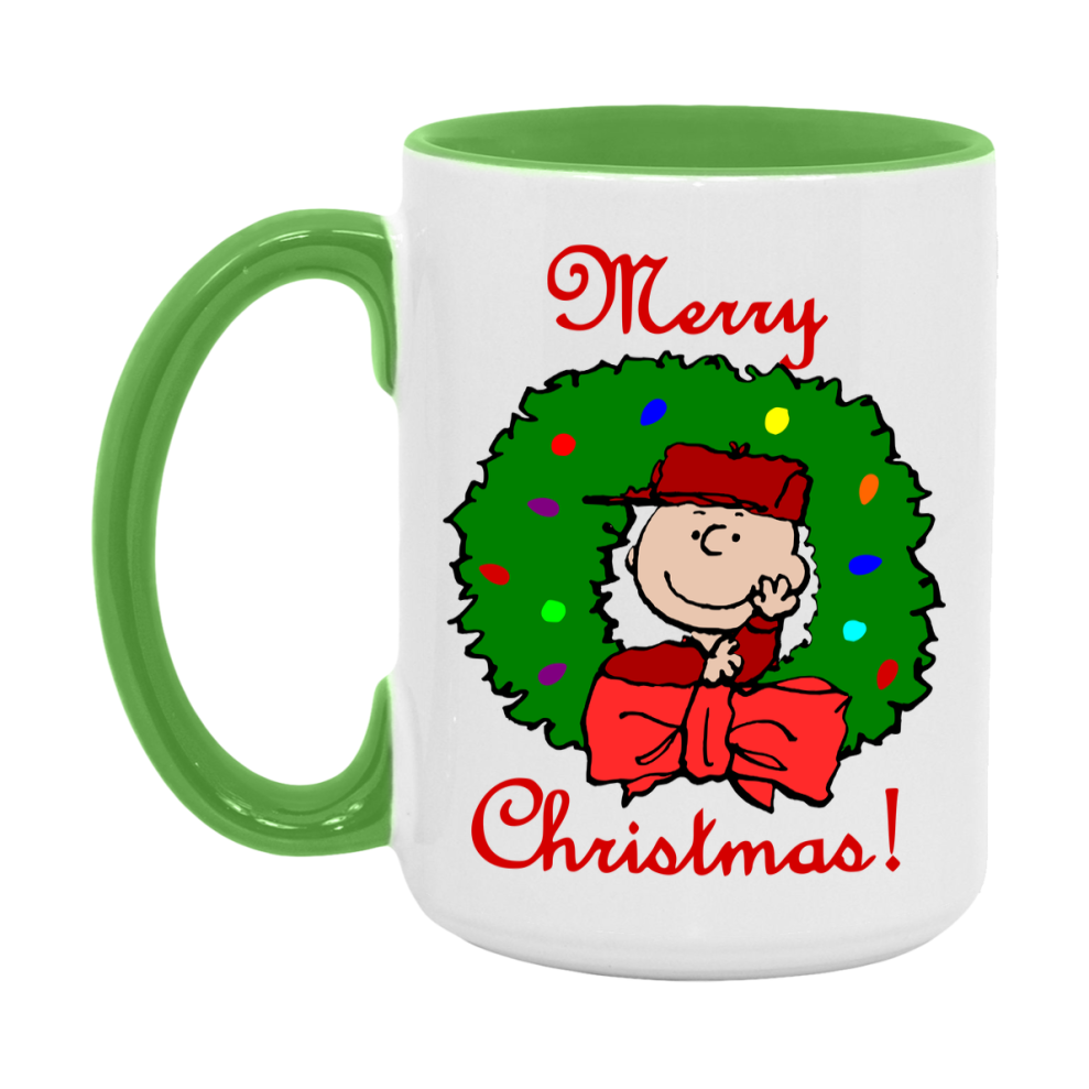 Peanuts Gang Christmas Mug, Snoopy Charlie Brown Holiday Coffee Cup, Ceramic Christmas Mug 11Oz Or 15Oz