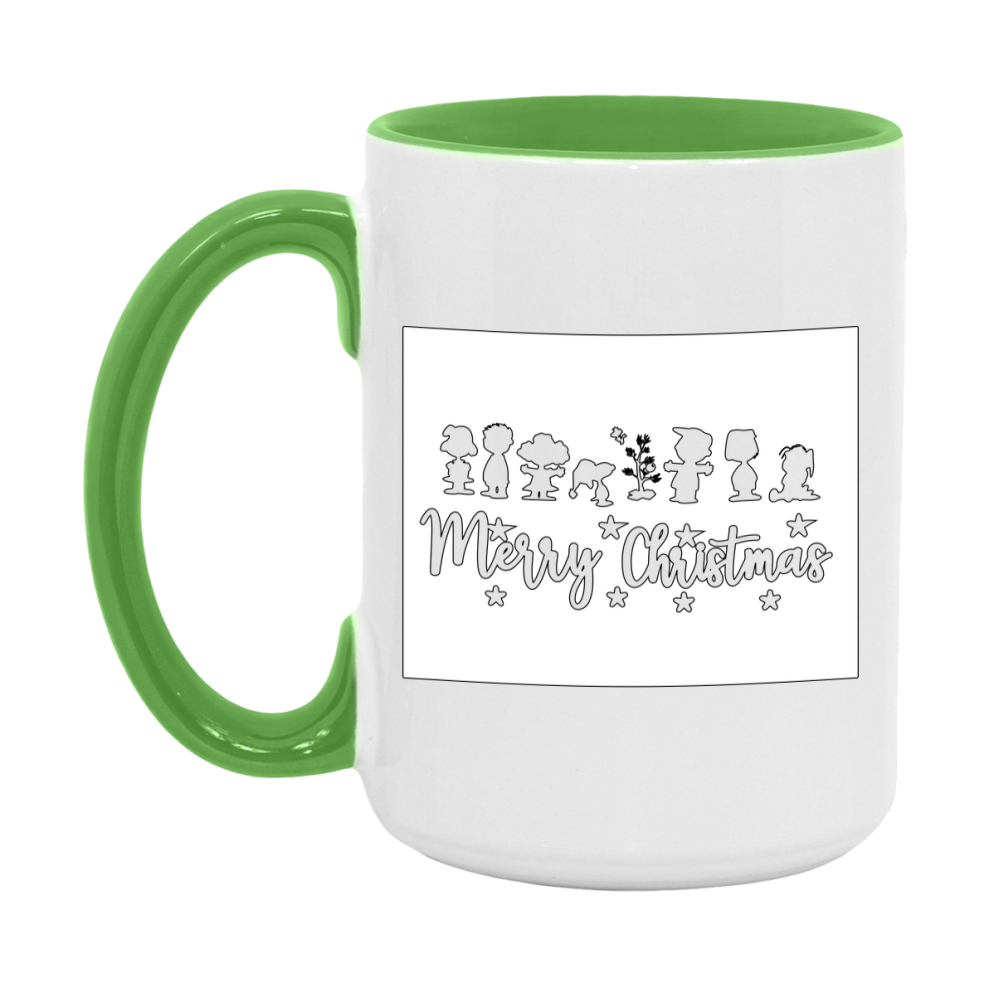 Peanuts Gang Christmas Mug, Snoopy Charlie Brown Holiday Coffee Cup, Ceramic Christmas Mug 11Oz Or 15Oz