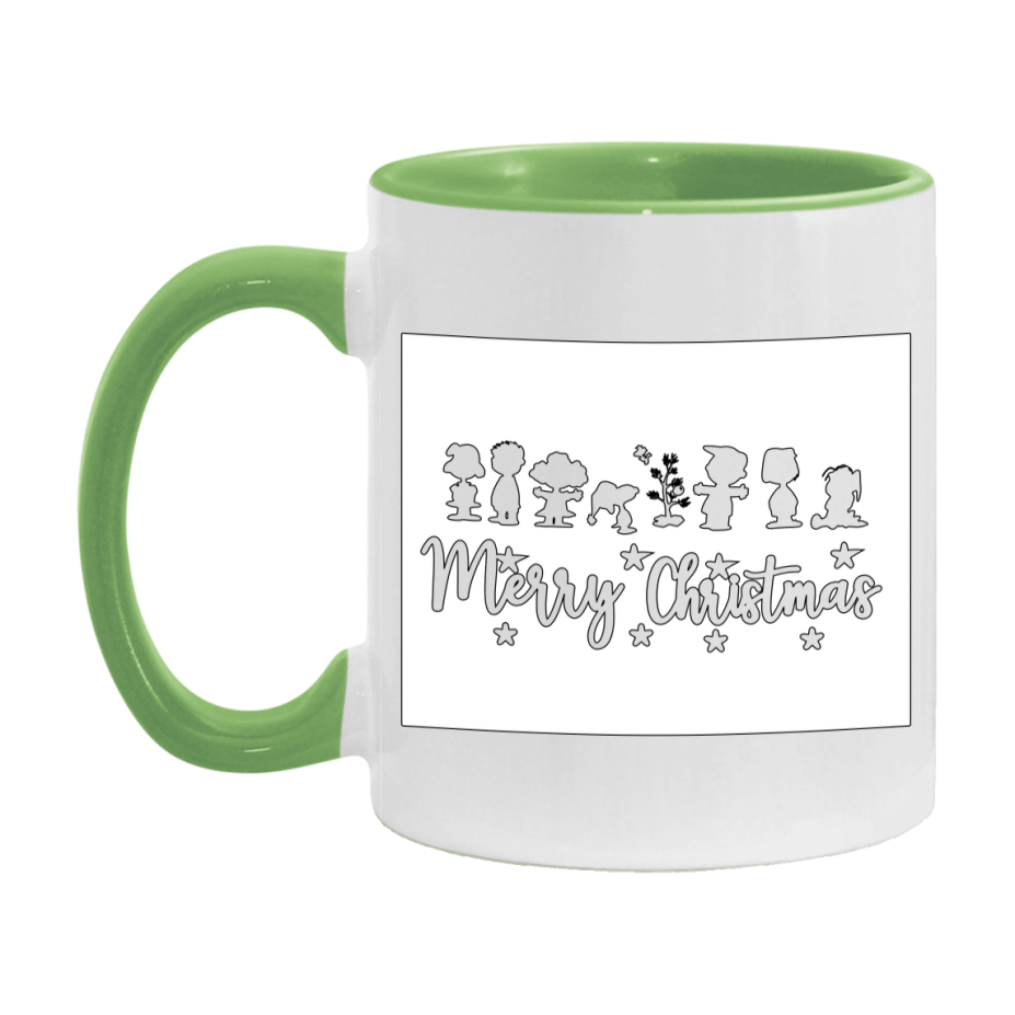 Peanuts Gang Christmas Mug, Snoopy Charlie Brown Holiday Coffee Cup, Ceramic Christmas Mug 11Oz Or 15Oz