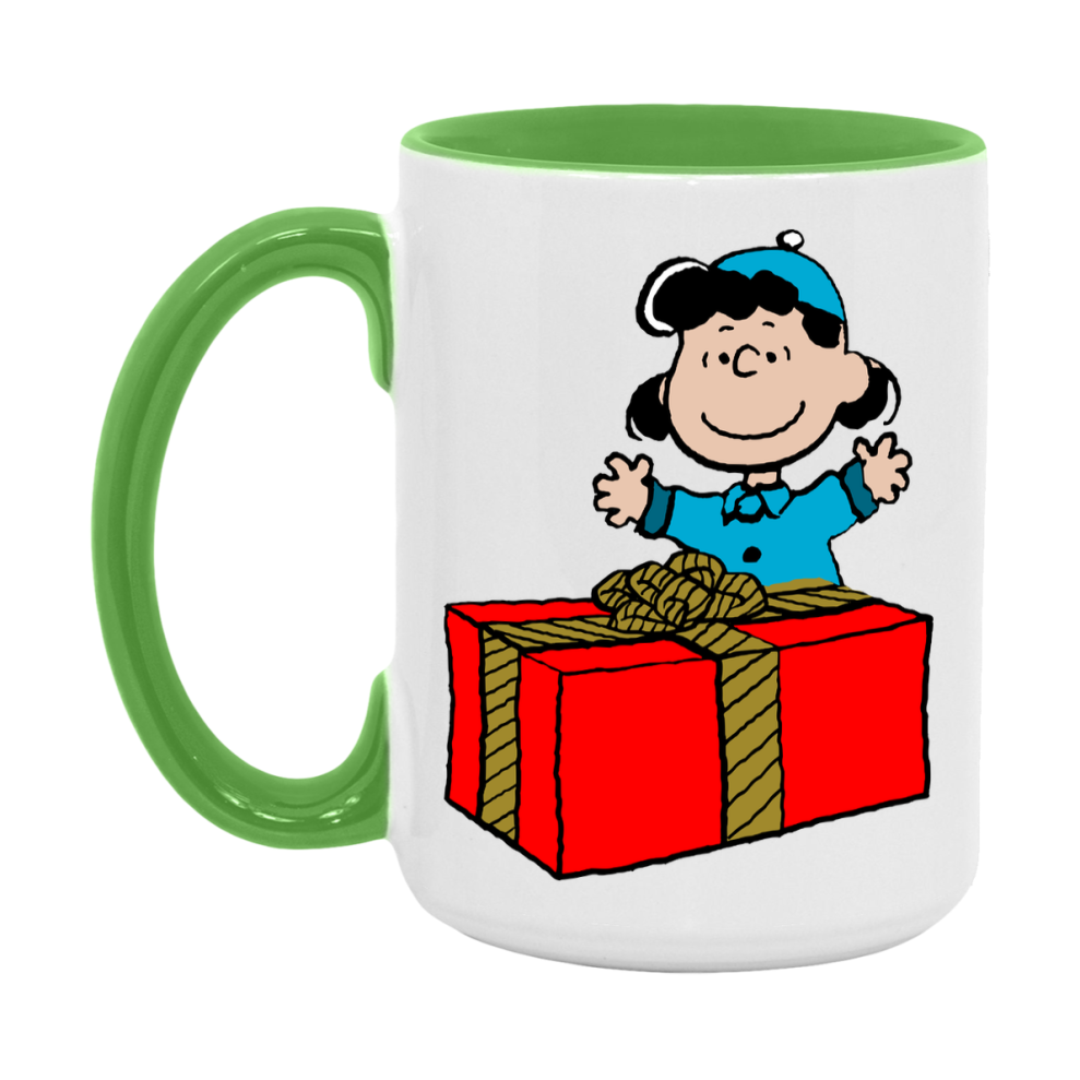 Peanuts Gang Christmas Mug, Snoopy Charlie Brown Holiday Coffee Cup, Ceramic Christmas Mug 11Oz Or 15Oz