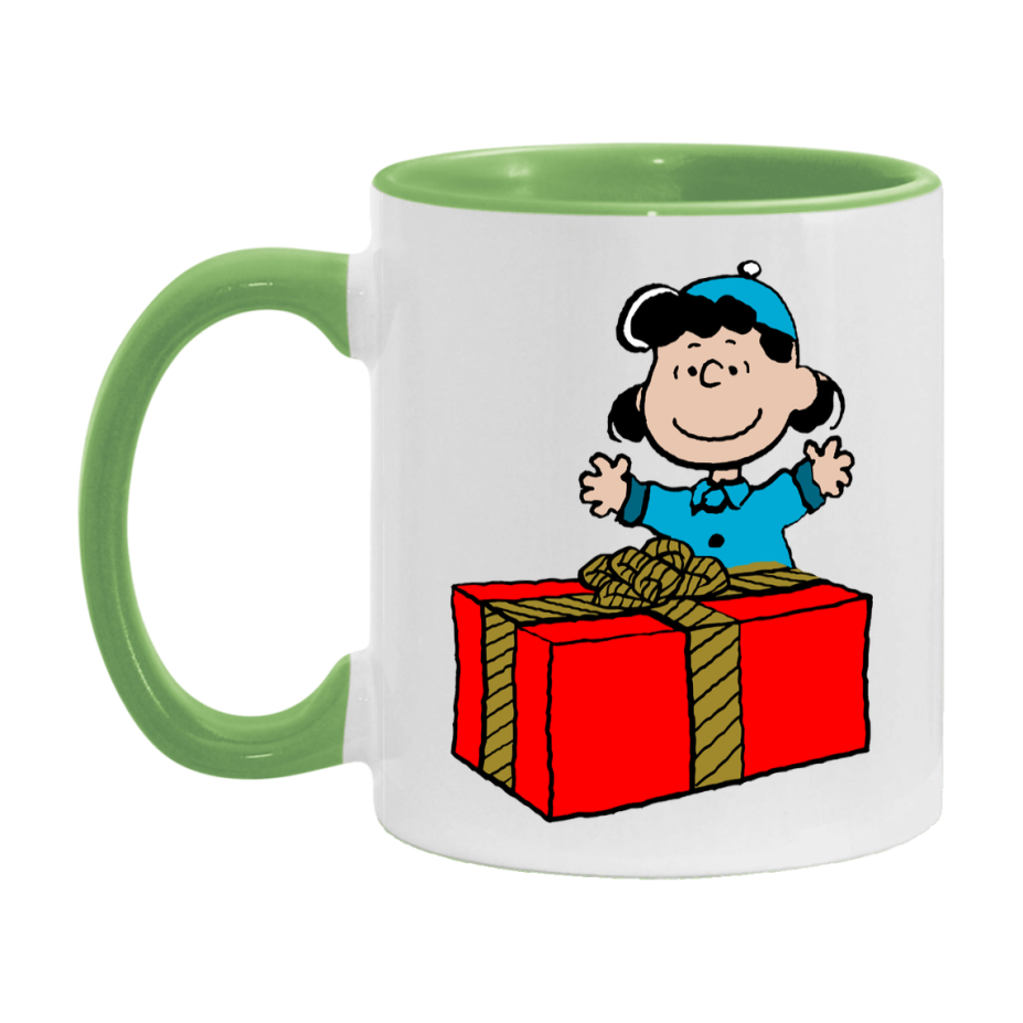 Peanuts Gang Christmas Mug, Snoopy Charlie Brown Holiday Coffee Cup, Ceramic Christmas Mug 11Oz Or 15Oz
