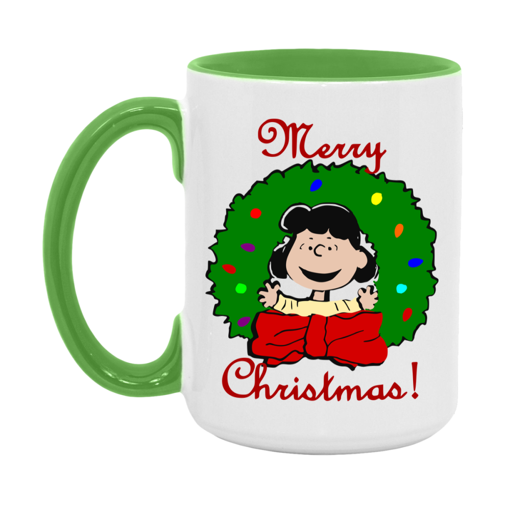 Peanuts Gang Christmas Mug, Snoopy Charlie Brown Holiday Coffee Cup, Ceramic Christmas Mug 11Oz Or 15Oz