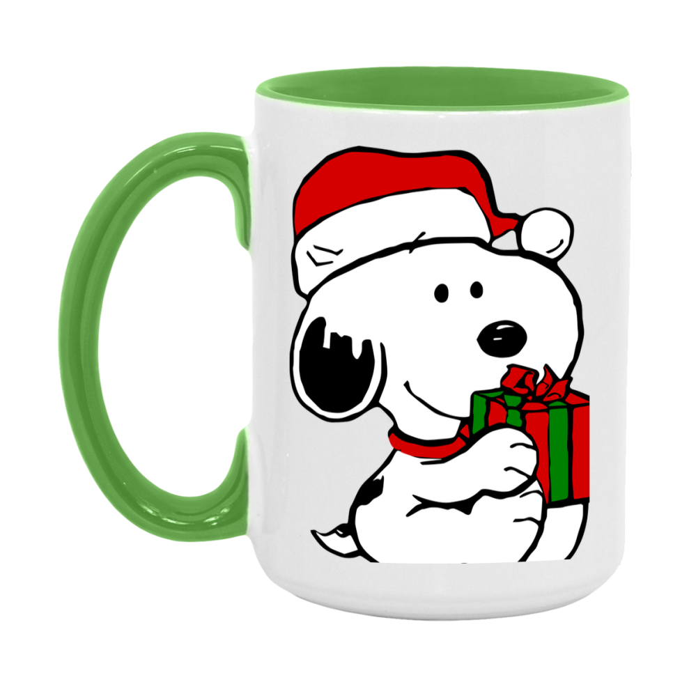 Peanuts Gang Christmas Mug, Snoopy Charlie Brown Holiday Coffee Cup, Ceramic Christmas Mug 11Oz Or 15Oz