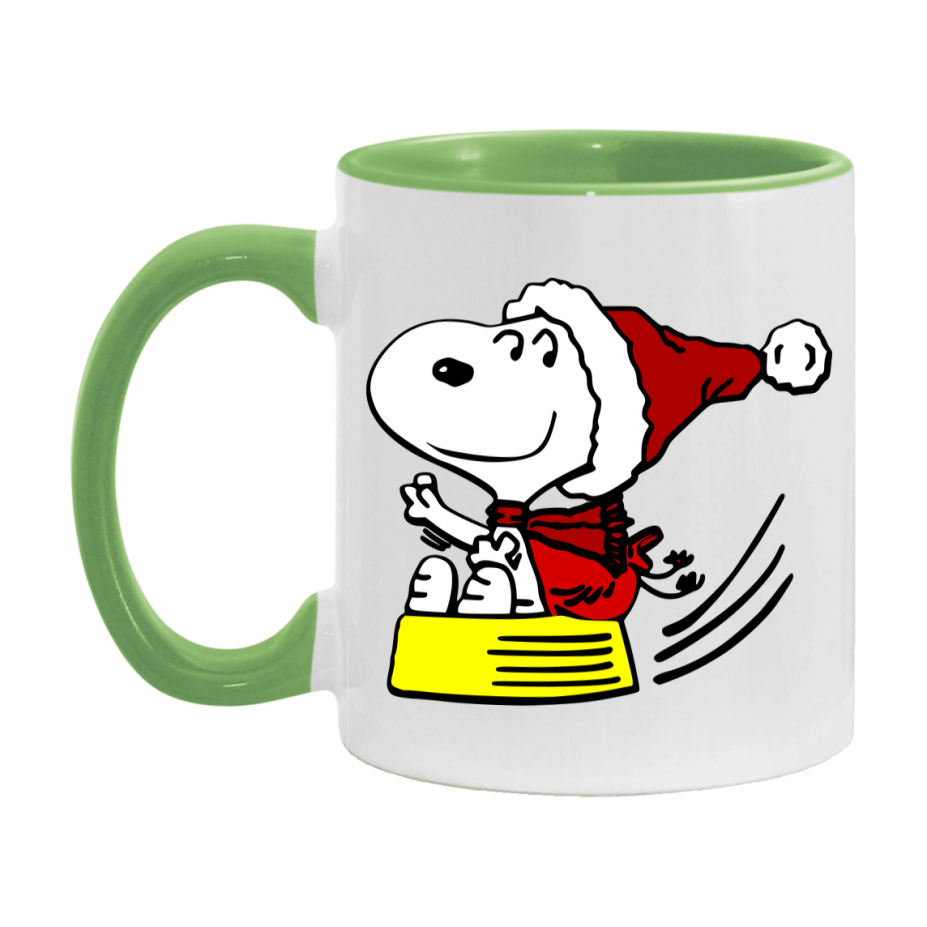 Peanuts Gang Christmas Mug, Snoopy Charlie Brown Holiday Coffee Cup, Ceramic Christmas Mug 11Oz Or 15Oz