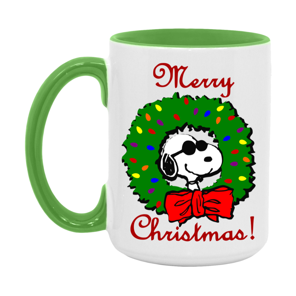 Peanuts Gang Christmas Mug, Snoopy Charlie Brown Holiday Coffee Cup, Ceramic Christmas Mug 11Oz Or 15Oz