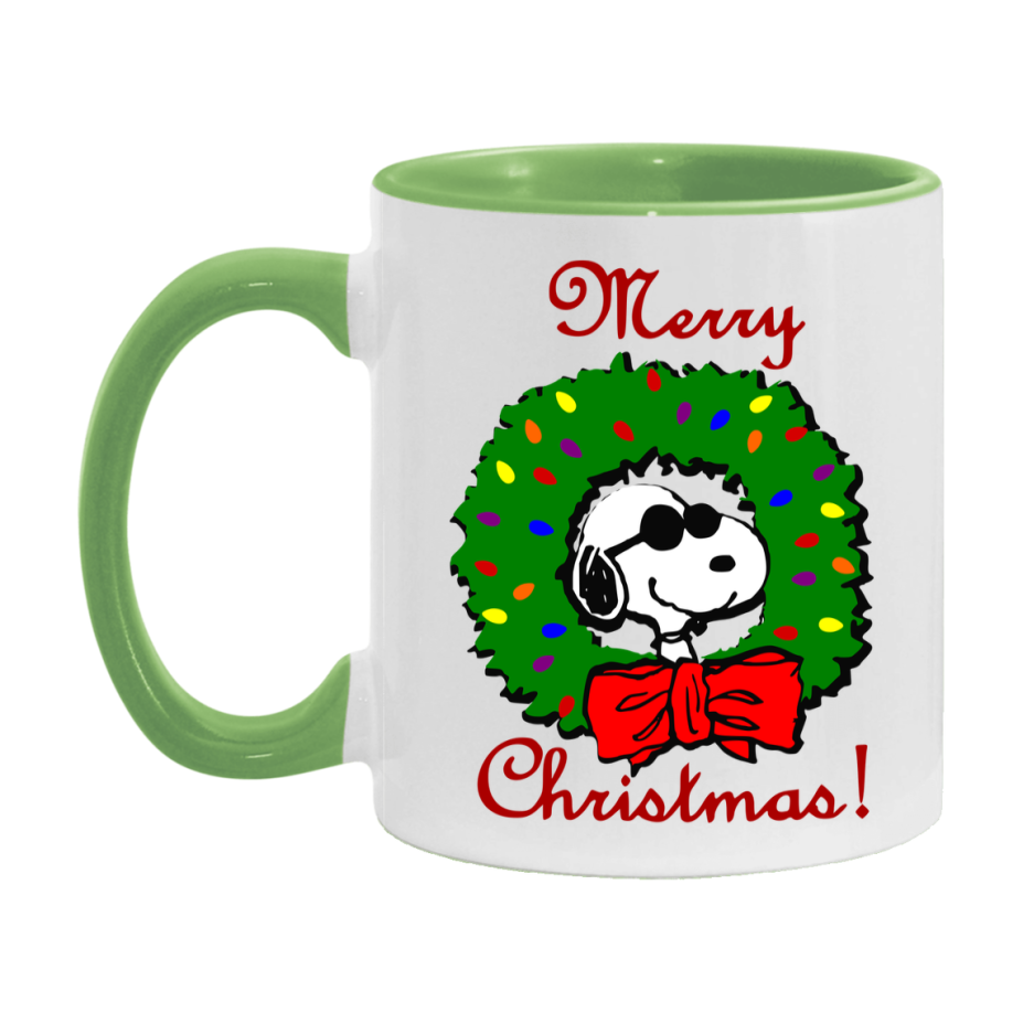 Peanuts Gang Christmas Mug, Snoopy Charlie Brown Holiday Coffee Cup, Ceramic Christmas Mug 11Oz Or 15Oz