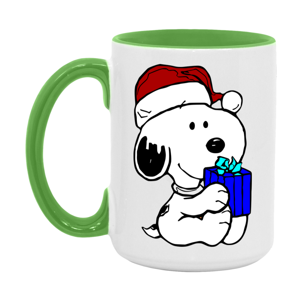 Peanuts Gang Christmas Mug, Snoopy Charlie Brown Holiday Coffee Cup, Ceramic Christmas Mug 11Oz Or 15Oz