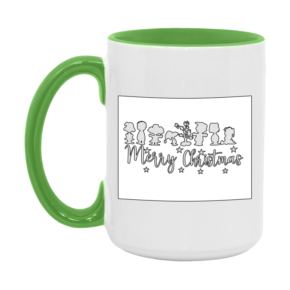 Peanuts Gang Christmas Mug, Snoopy Charlie Brown Holiday Coffee Cup, Ceramic Christmas Mug 11Oz Or 15Oz