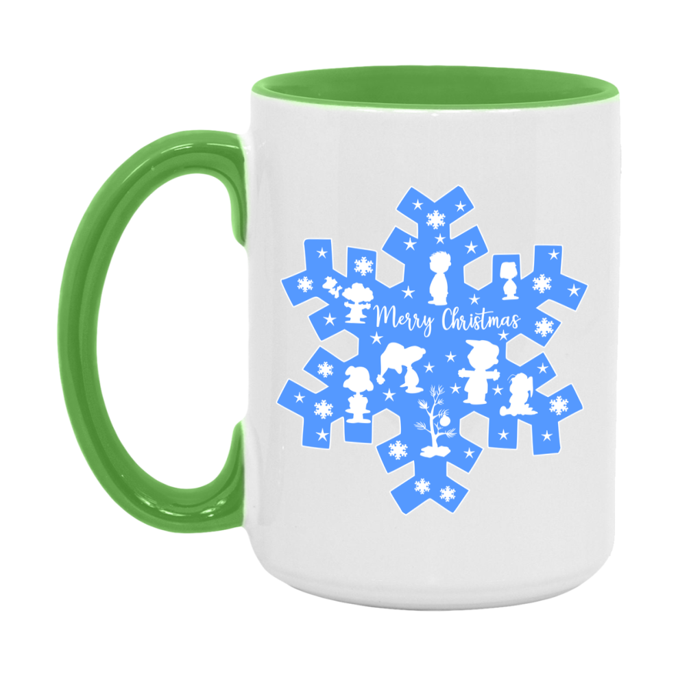 Peanuts Gang Christmas Mug, Snoopy Charlie Brown Holiday Coffee Cup, Ceramic Christmas Mug 11Oz Or 15Oz