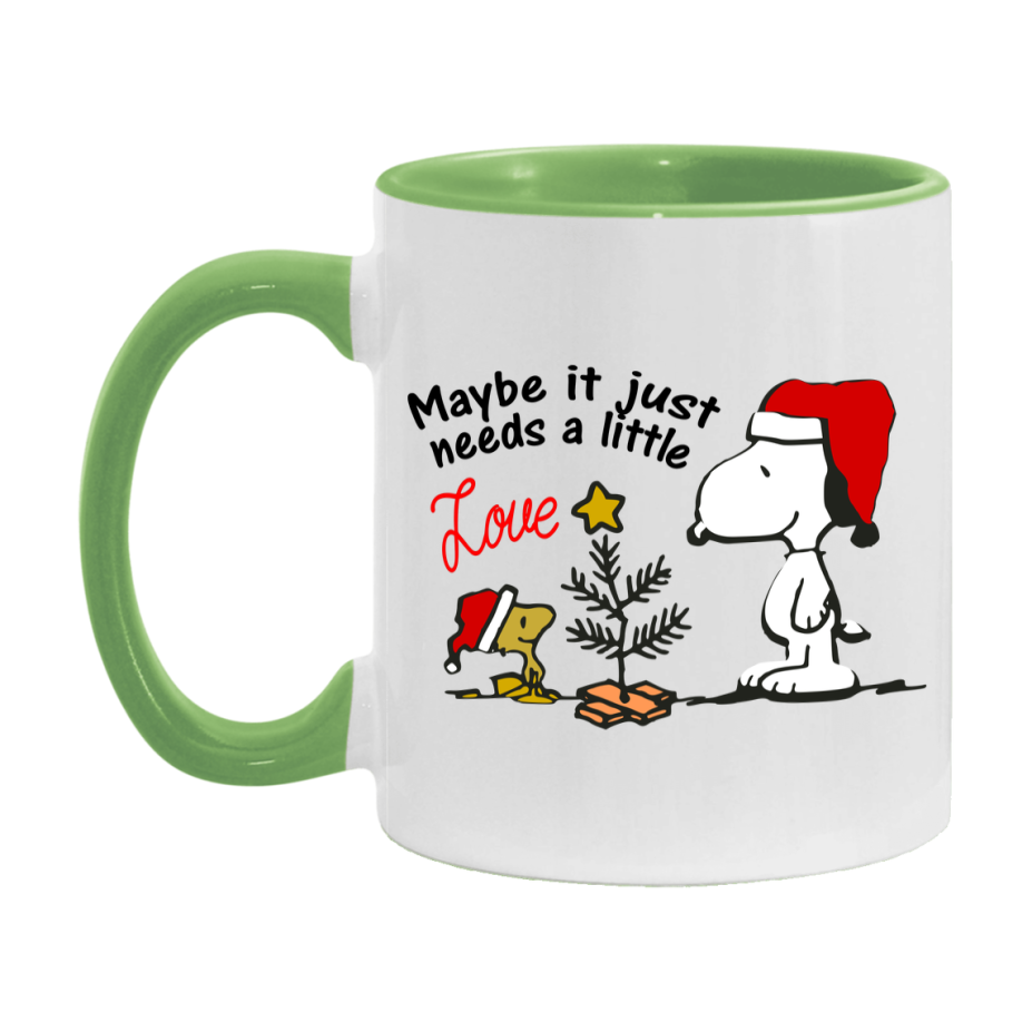 Peanuts Gang Christmas Mug, Snoopy Charlie Brown Holiday Coffee Cup, Ceramic Christmas Mug 11Oz Or 15Oz