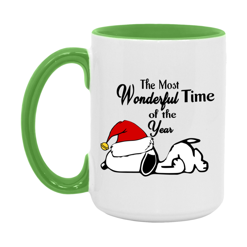 Peanuts Gang Christmas Mug, Snoopy Charlie Brown Holiday Coffee Cup, Ceramic Christmas Mug 11Oz Or 15Oz