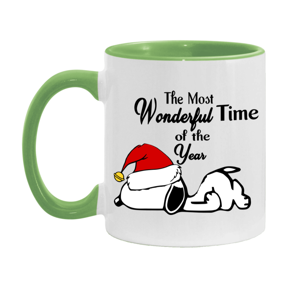 Peanuts Gang Christmas Mug, Snoopy Charlie Brown Holiday Coffee Cup, Ceramic Christmas Mug 11Oz Or 15Oz